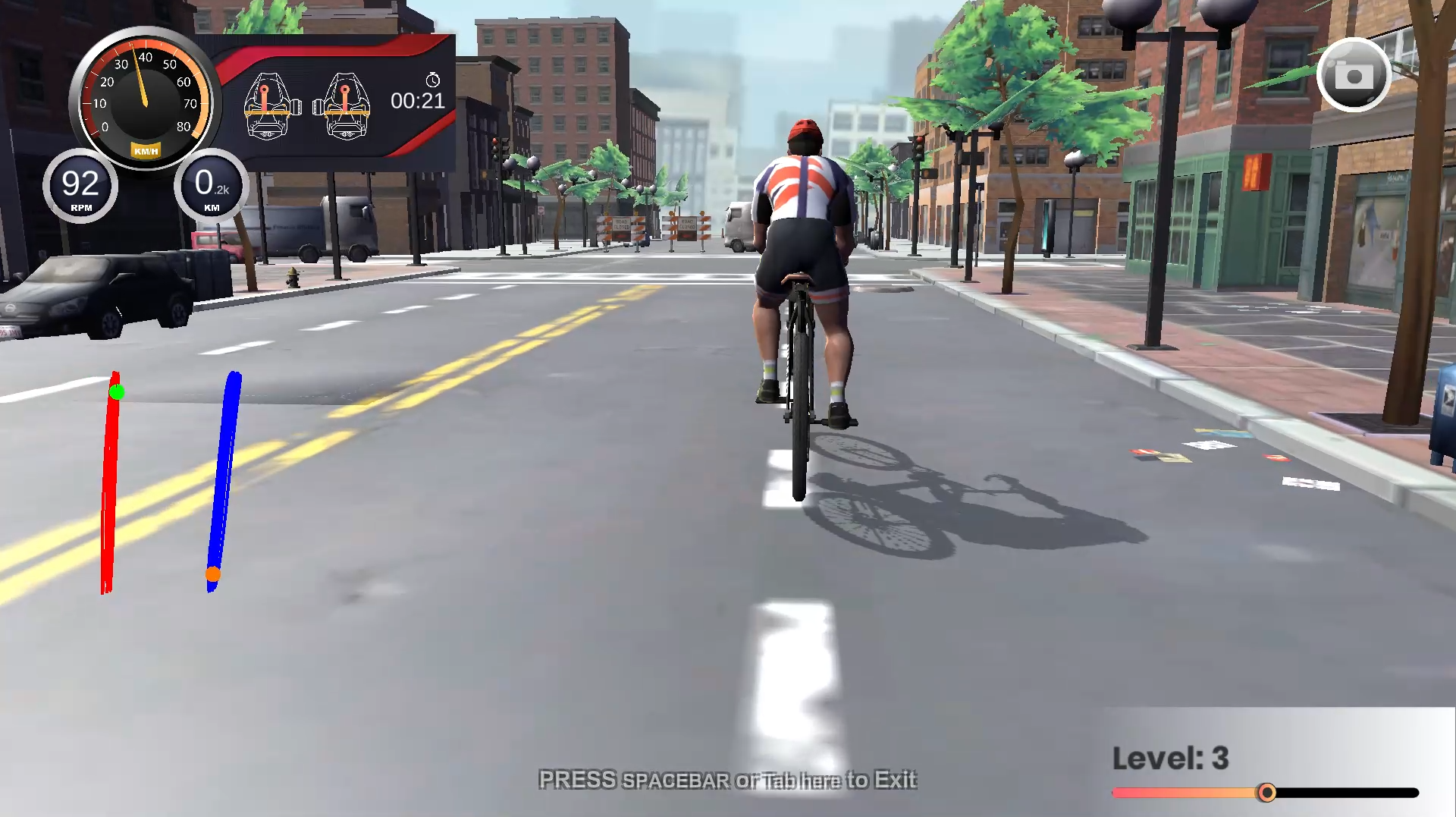 TEKFIT Cycle Ride Leader-3D Urban Scene